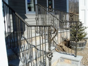 Decorative railing with picket design