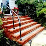 Simple Iron Handrail with Decorative Collars