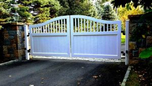 Wrought Iron / Wood Replica Automated Entry Gate