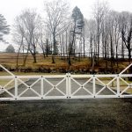 Wrought Iron/ Wood Replica Automated Gate