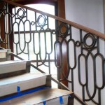 Intricate interior railing