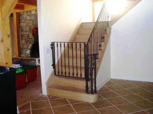 Custom staircase gate