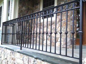 Iron Railing with collars