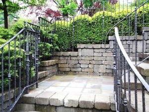Iron Railing with collars