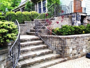 Iron Railing with collars