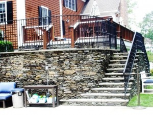 Iron Railing with collars