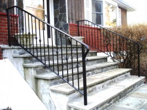 Iron Railing with collars