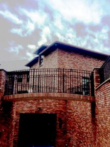 3-Rail Wrought Iron Railing