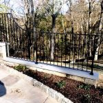2-Rail Wrought Iron Railing with Collars
