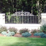 Iron Fence with Scrolls