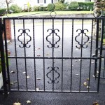 Iron Fence with Scrolls