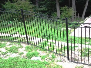 3-Rail Iron Fence