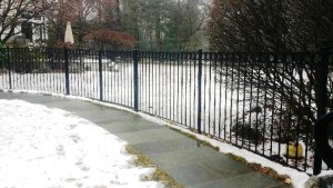 3-Rail Iron Fence