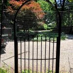 Decorative Wrought Iron Arch and Walk Gate