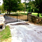 Decorative Wrought Iron Entry Gate