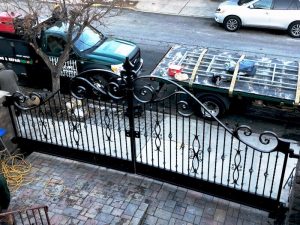 Decorative Wrought Iron Entry Gate