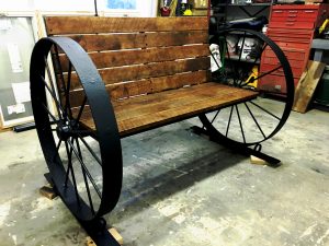 Custom Wrought Iron Bench