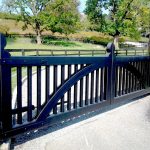 Wrought Iron /Wood Replica Automated Gate