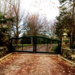 Wrought Iron / Wood Replica Entry Gate