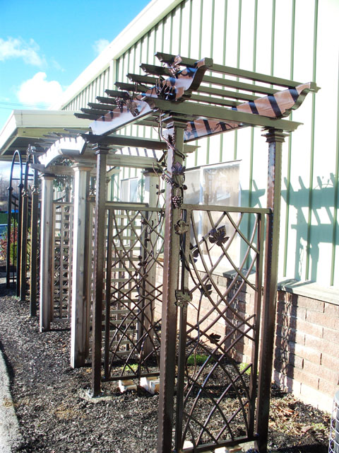 AP 007 Custom Iron Arbor Our Showroom Baldwin Place NY AP 007 Custom Iron Arbor Our Showroom Baldwin Place NY