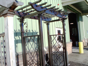 AP 046 Custom Iron Arbor Our Showroom Baldwin Placem NY