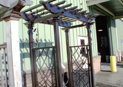 AP 046 Custom Iron Arbor Our Showroom Baldwin Placem NY