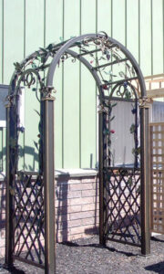 AP 059 Custom Iron Arbor Our Showroom Baldwin Place NY