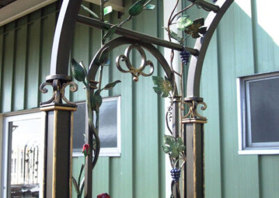 AP 060 Custom Iron Arbor Our Showroom Baldwin Placem NY